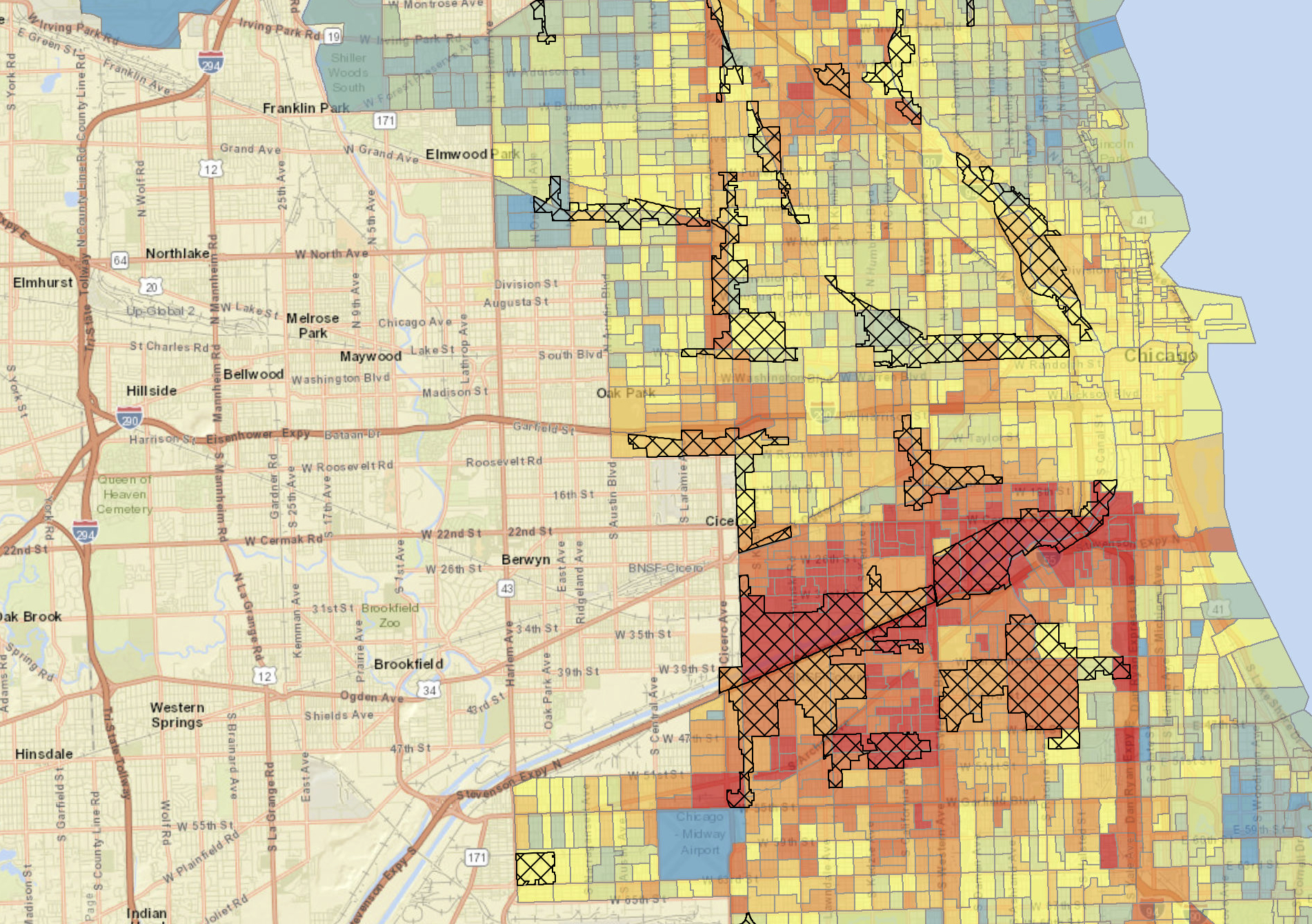 Chicago Inset Map Map Of Chicago