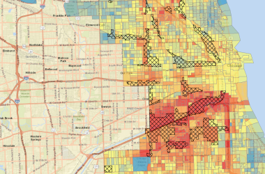 Cumulative Burden of Environmental Exposures and Population Vulnerability in Chicago, NRDC (detail)