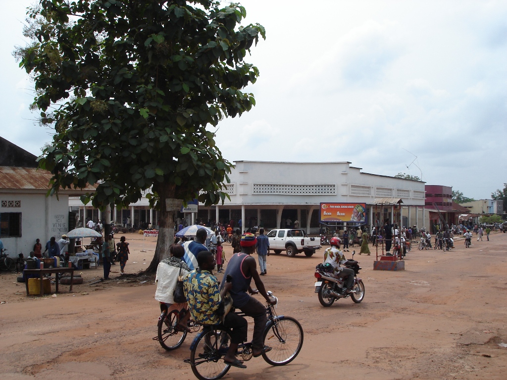 The commercial centre of Mbandaka in the Congo.