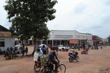 The commercial centre of Mbandaka in the Congo.