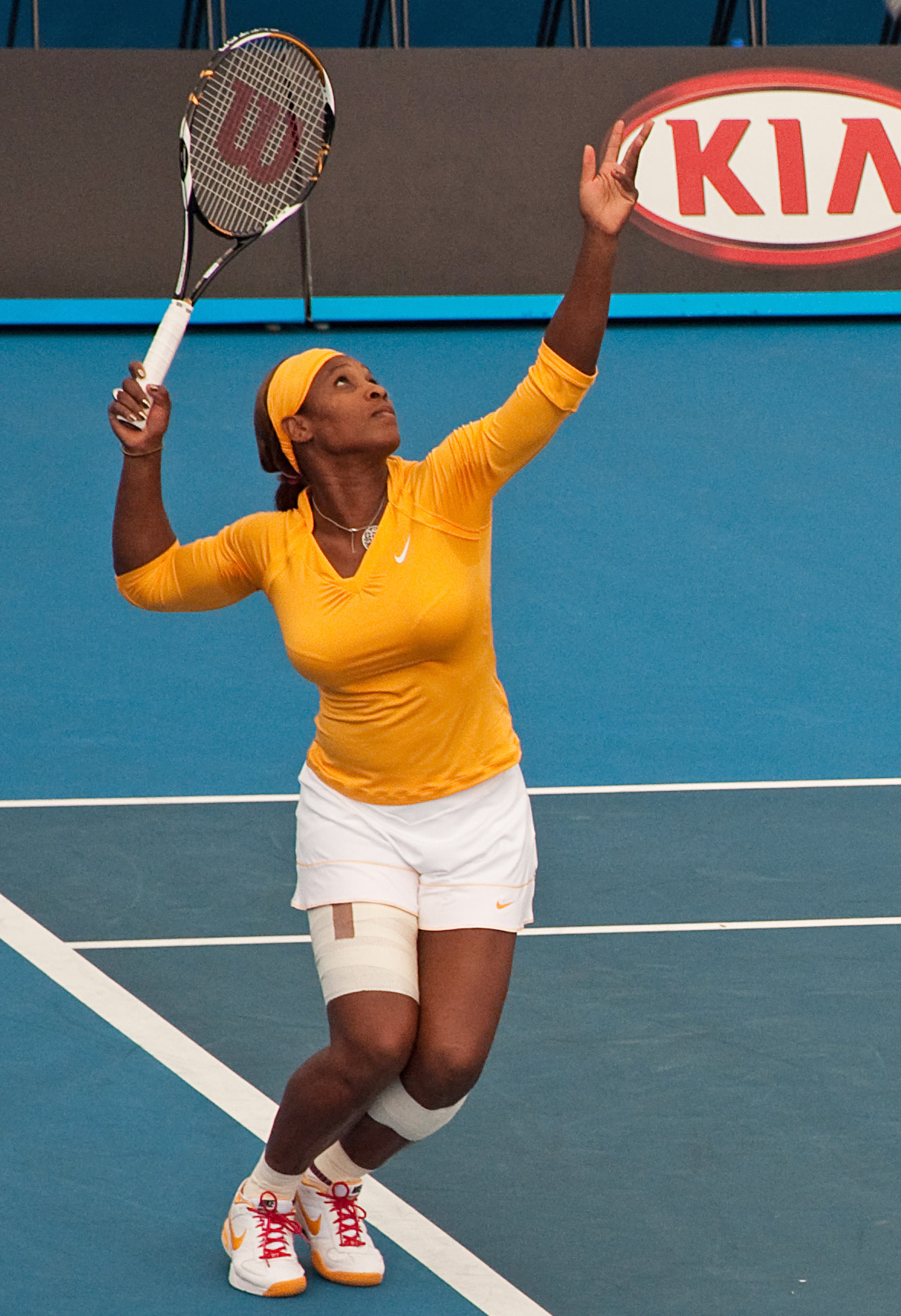 Serena Williams, pictured here the 2010 Australian Open.