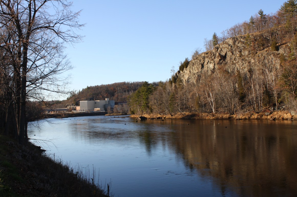 The Menominee River in Niagara, Wisconsin.