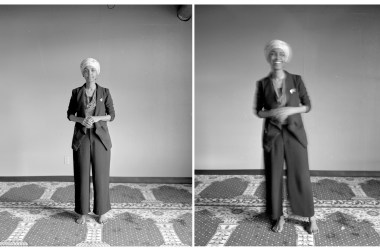 Ilhan Omar, state representative, photographed at her office in Cedar Riverside, Minneapolis, in 2017.