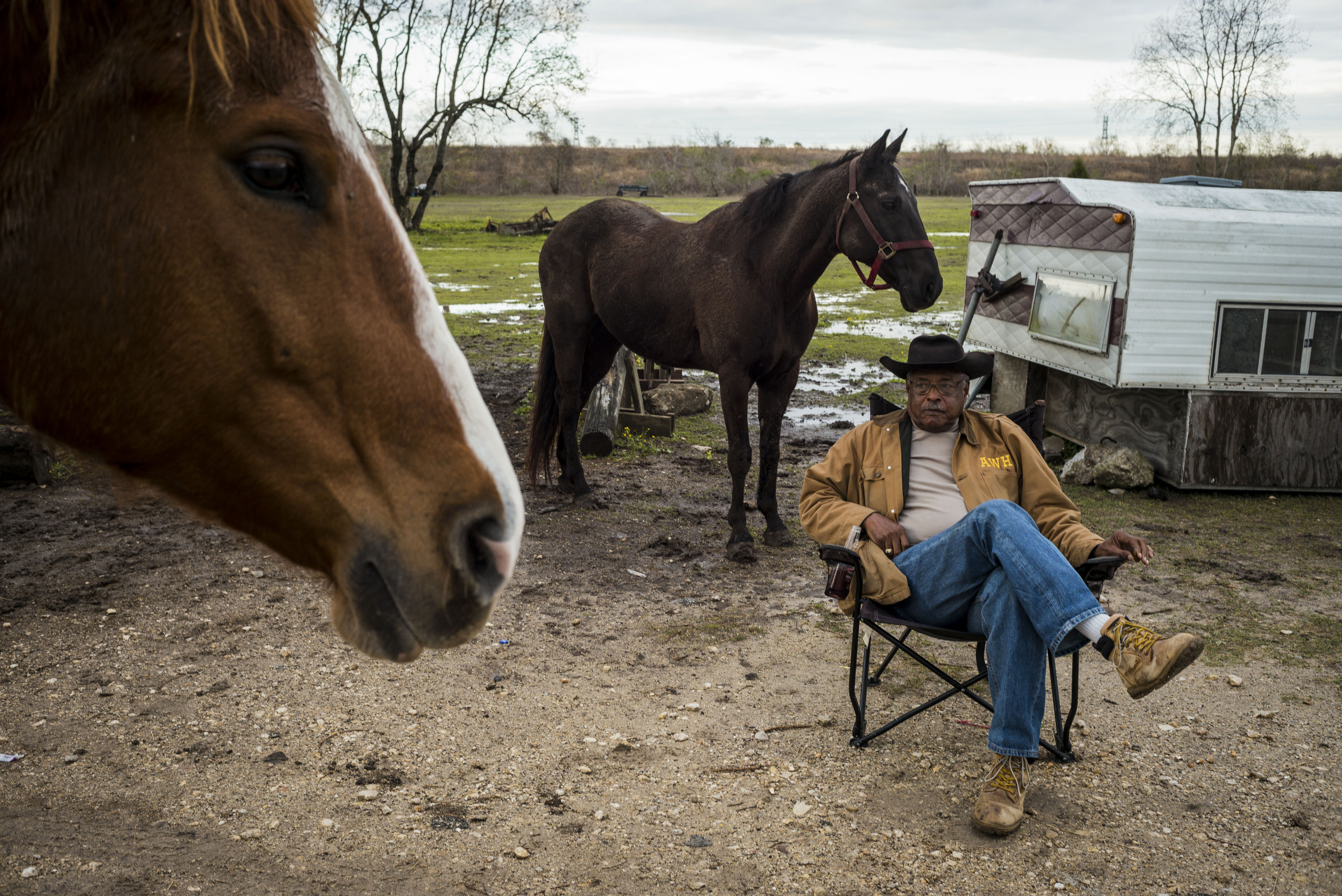 The African-American Oh Boy Riding Club in Houston, Texas.