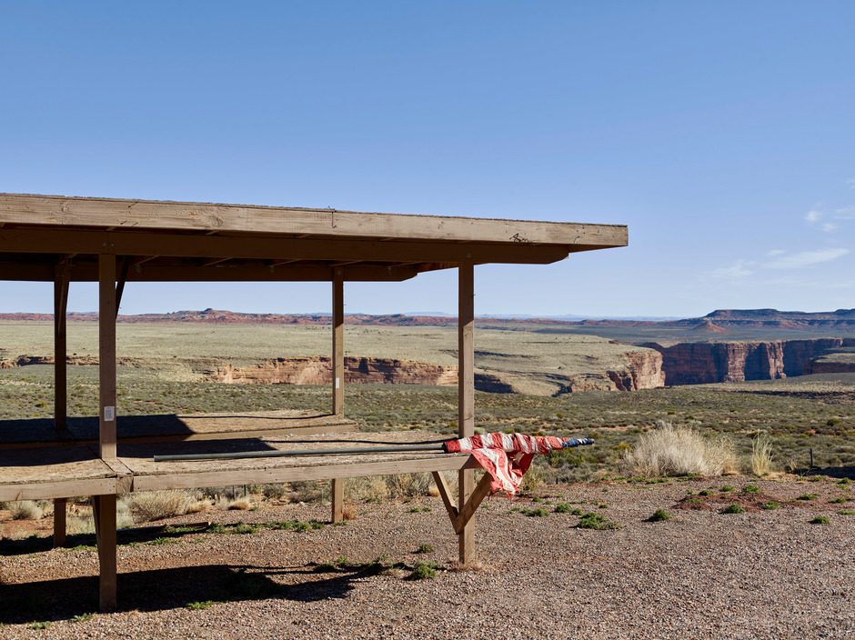 Outside the entrance to the Glen Canyon National Recreation Area, Arizona.