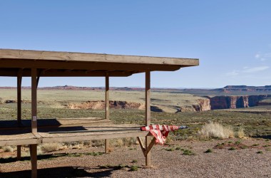 Outside the entrance to the Glen Canyon National Recreation Area, Arizona.