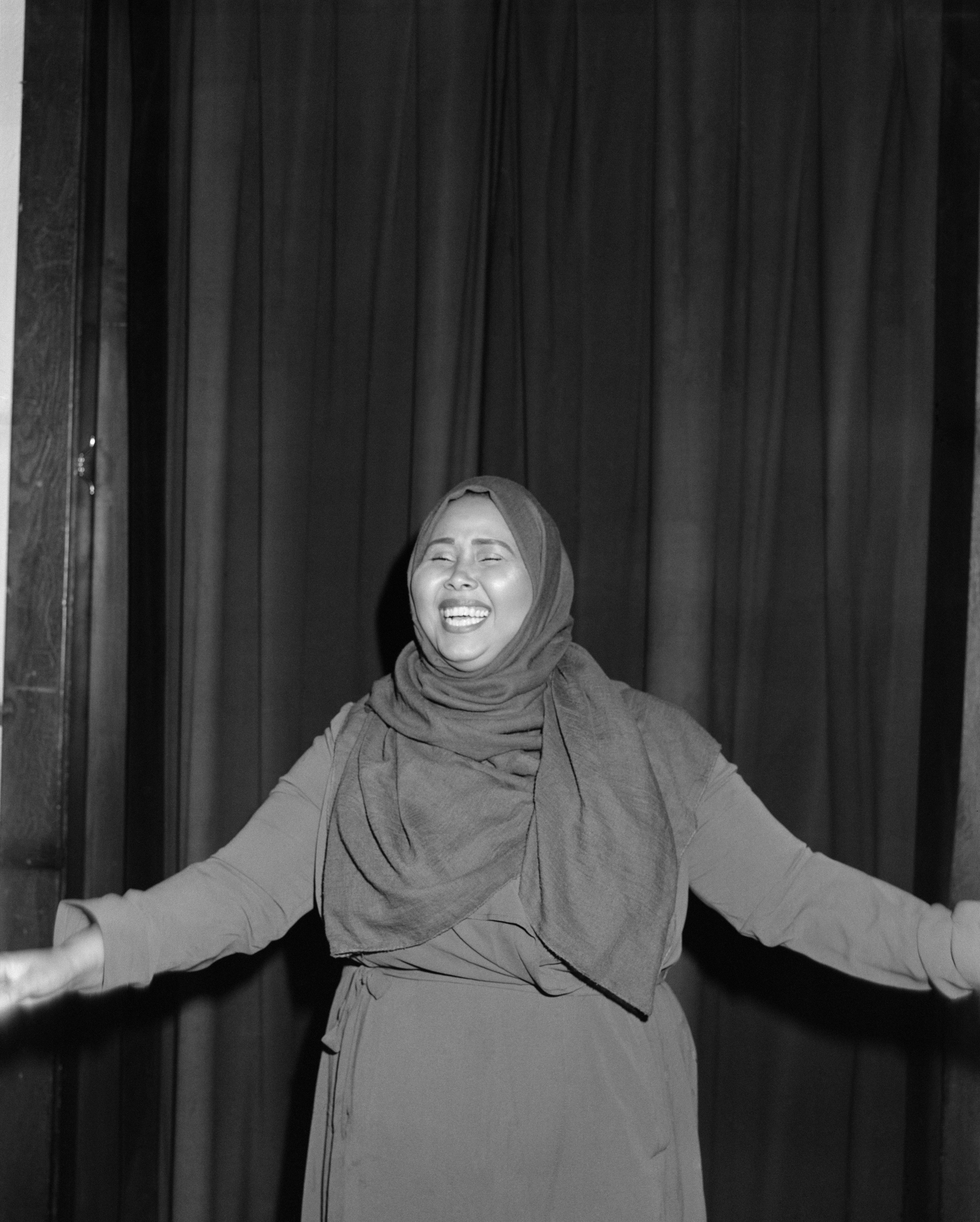 Hodan Ugas, poet and spoken-word artist, currently working as a mentor to a group of young Somali women writers.