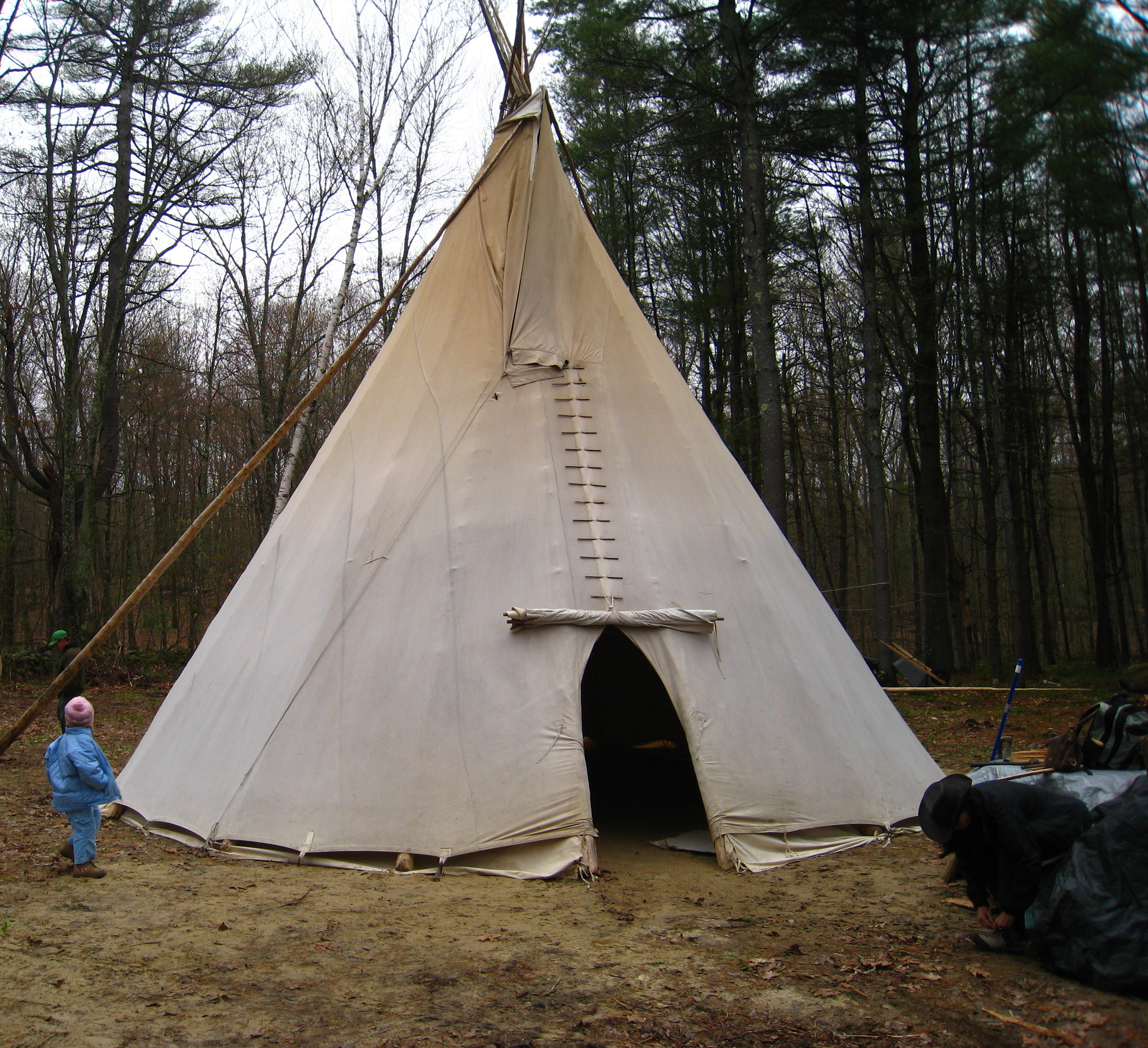 This tipi is used for Peyote ceremonies in the Native American Church.