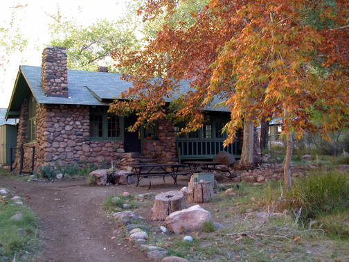 The main building at Phantom Ranch.