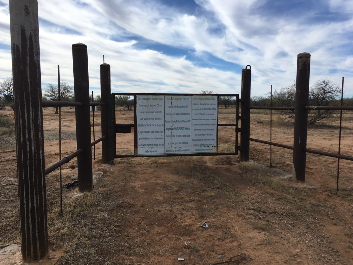 San Miguel gate on the United States–Mexico Border.