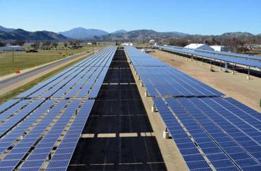 Solar Panels at Fort Hunter Liggettt in California.