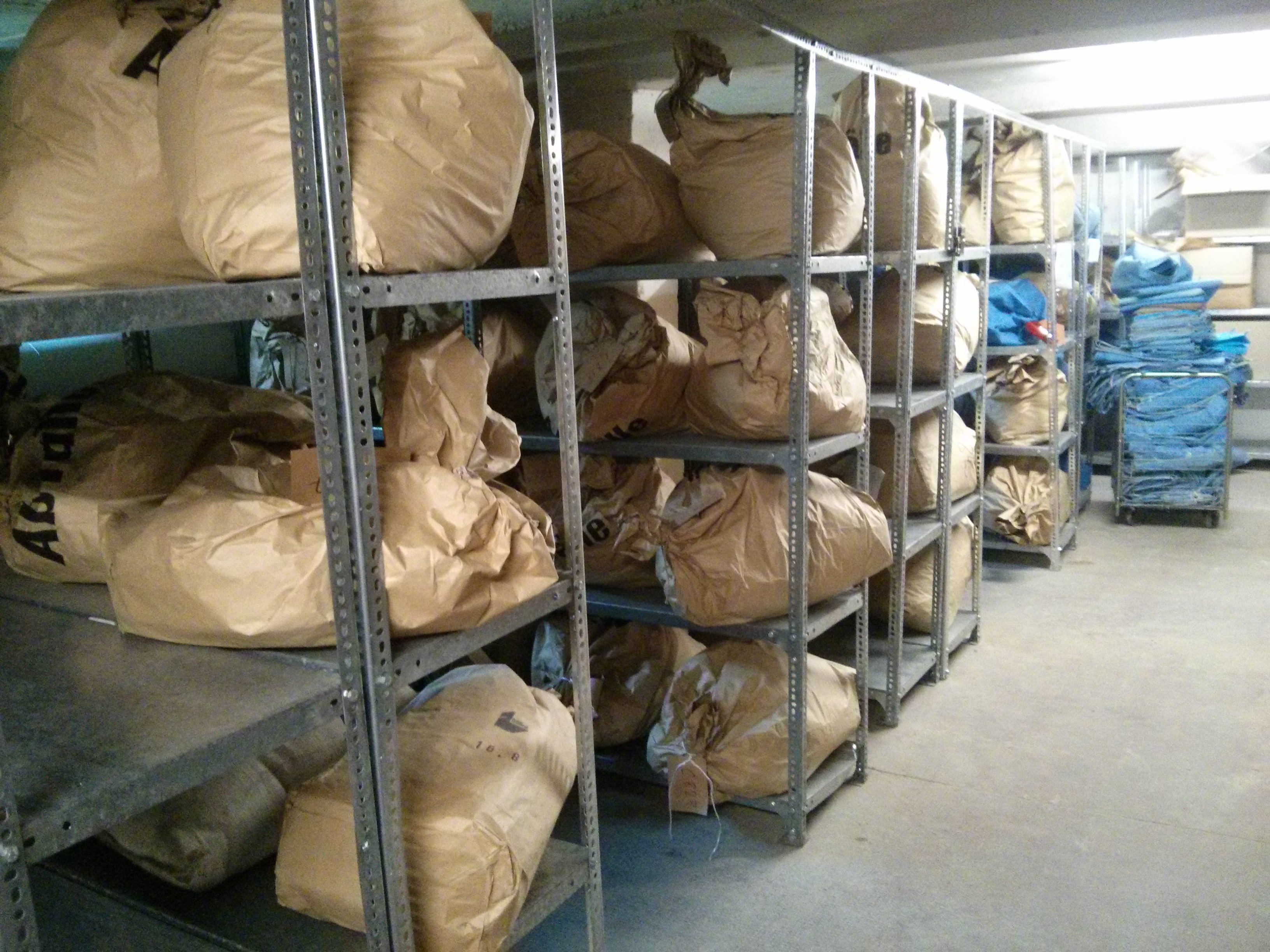 The storage room.