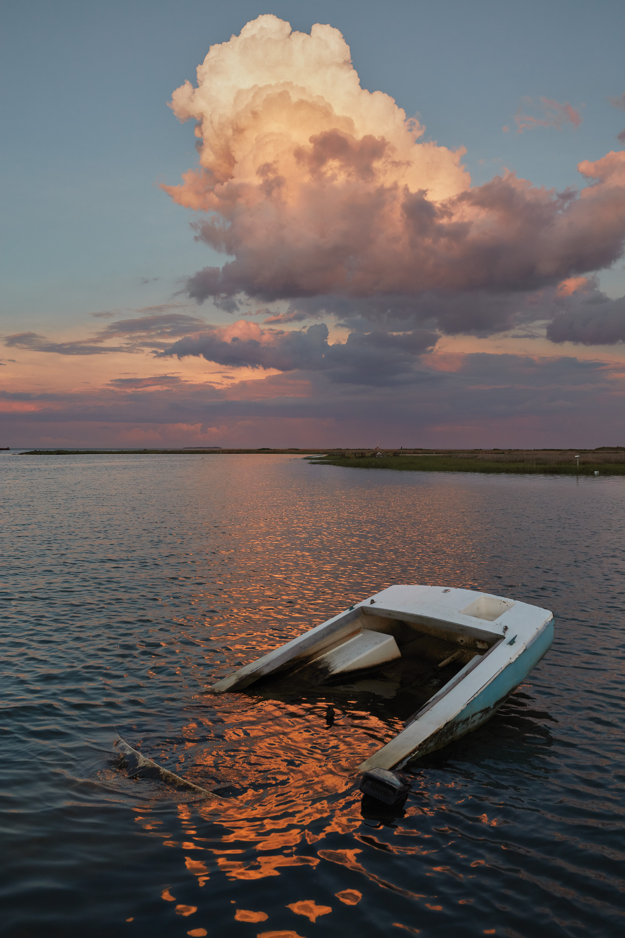 Afternoon and evening thunderstorms in June can drench Tangier Island almost daily as they travel north up the Chesapeake Bay.