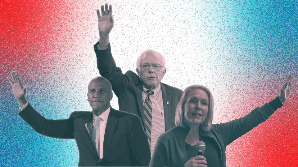 Cory Booker, Bernie Sanders, Kirsten Gillibrand