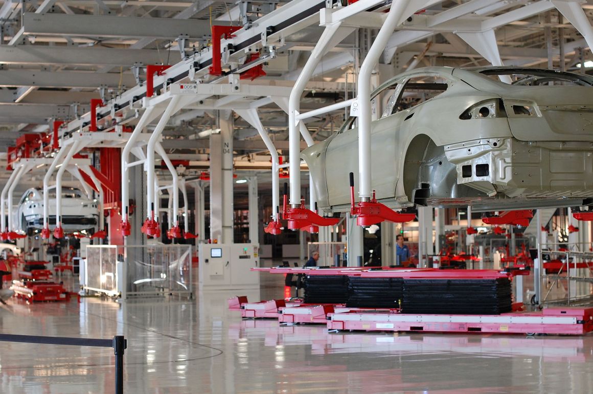 Tesla factory in Fremont, California.