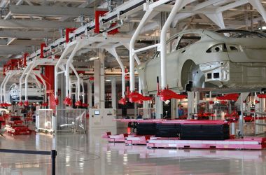 Tesla factory in Fremont, California.