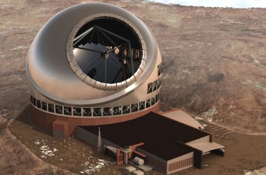 A computer rendering of the Thirty Meter Telescope.