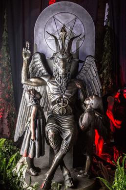 The Satanic Temple's Baphomet statue.