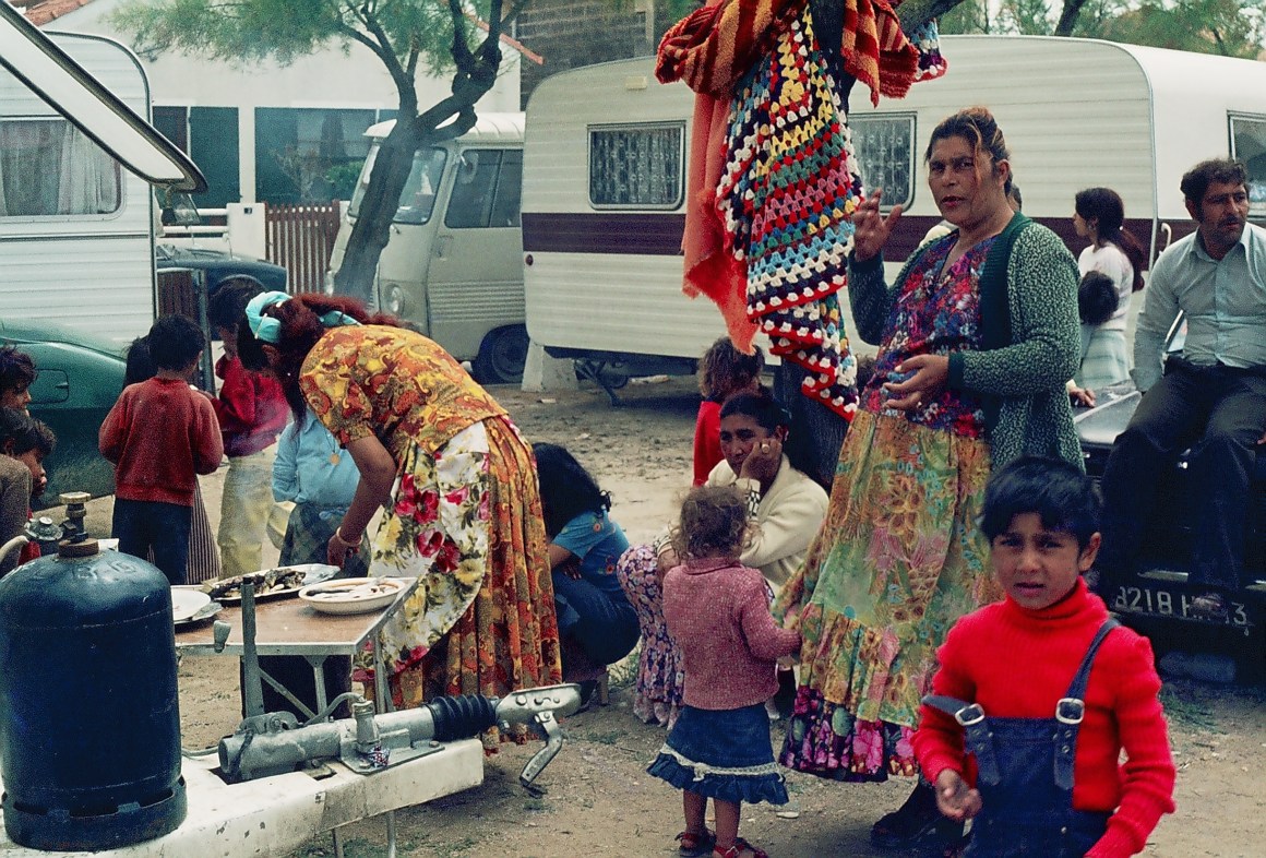 Christian Roma during the pilgrimage at Saintes-Maries-de-la-Mer in France in the 1980s.