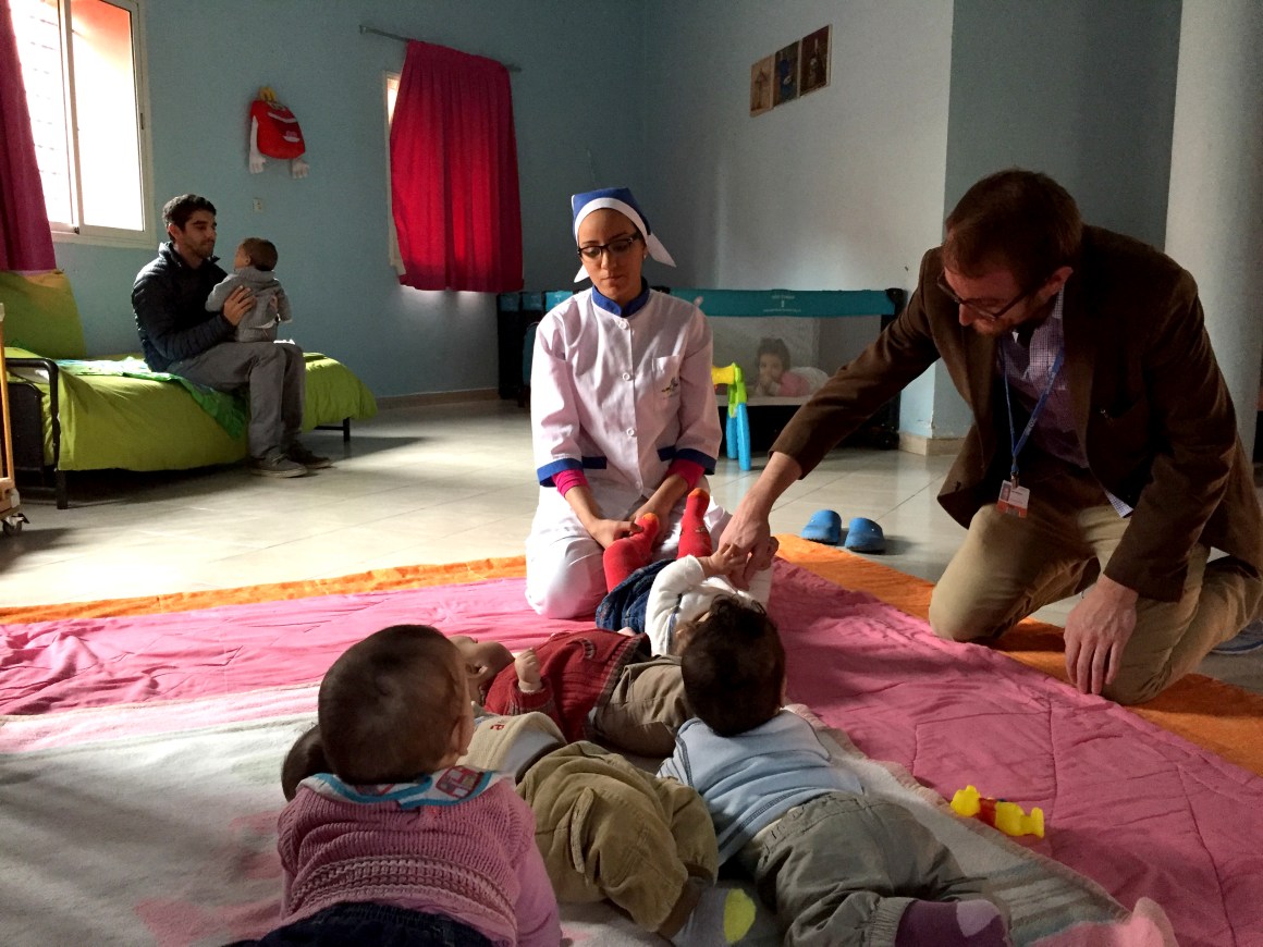 Senior editor Ted Scheinman at La Ligue Marocaine pour la Protection de l’Enfance (LMPE) in Marrakech, Morocco.