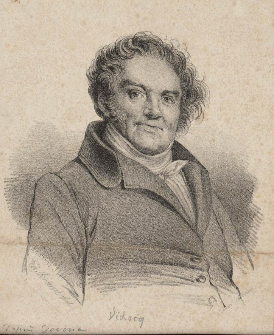 An anonymous portrait of Eugène François Vidocq in the style of Achille Devéria.