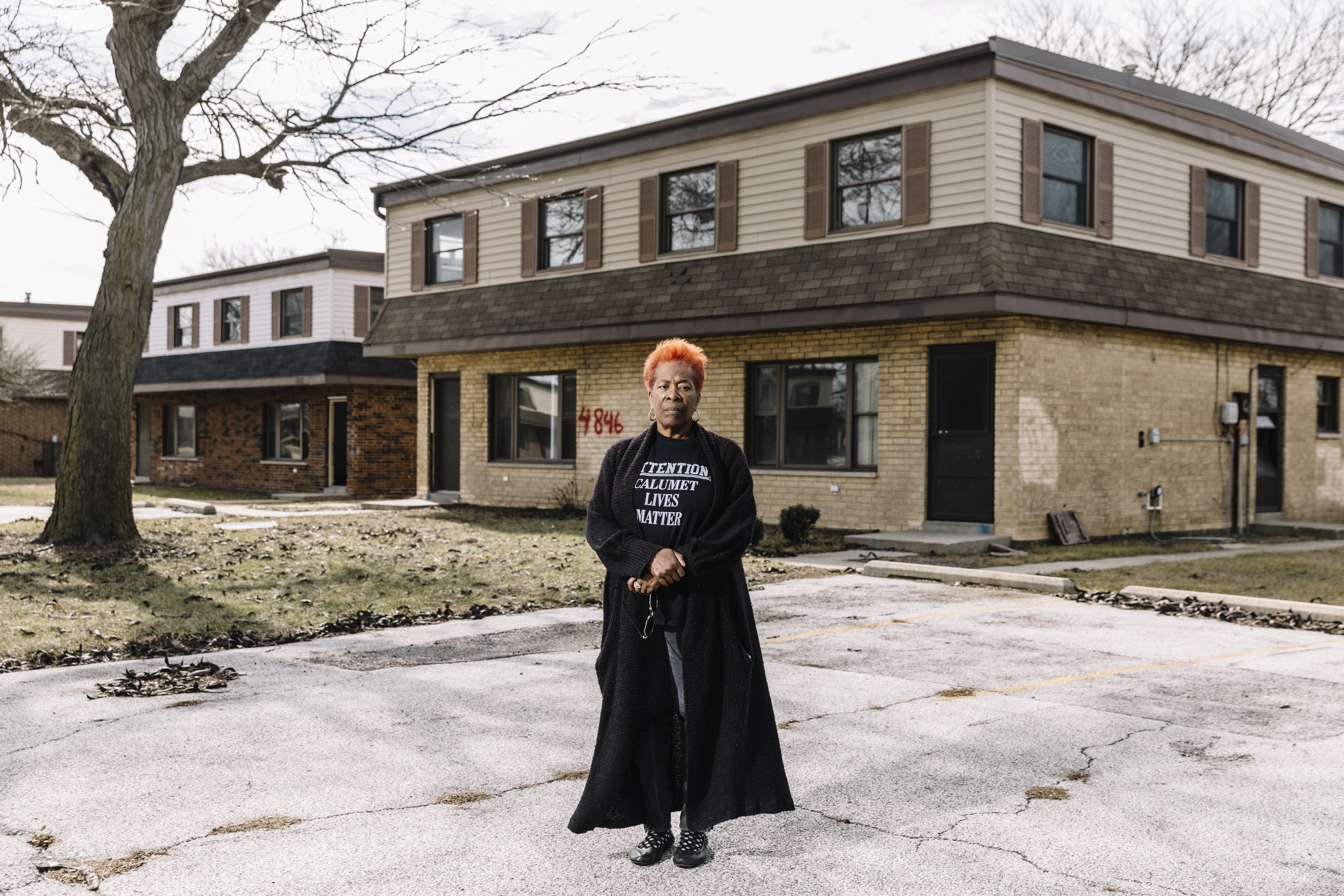 A resident of the West Calumet Housing Complex in East Chicago, Indiana.