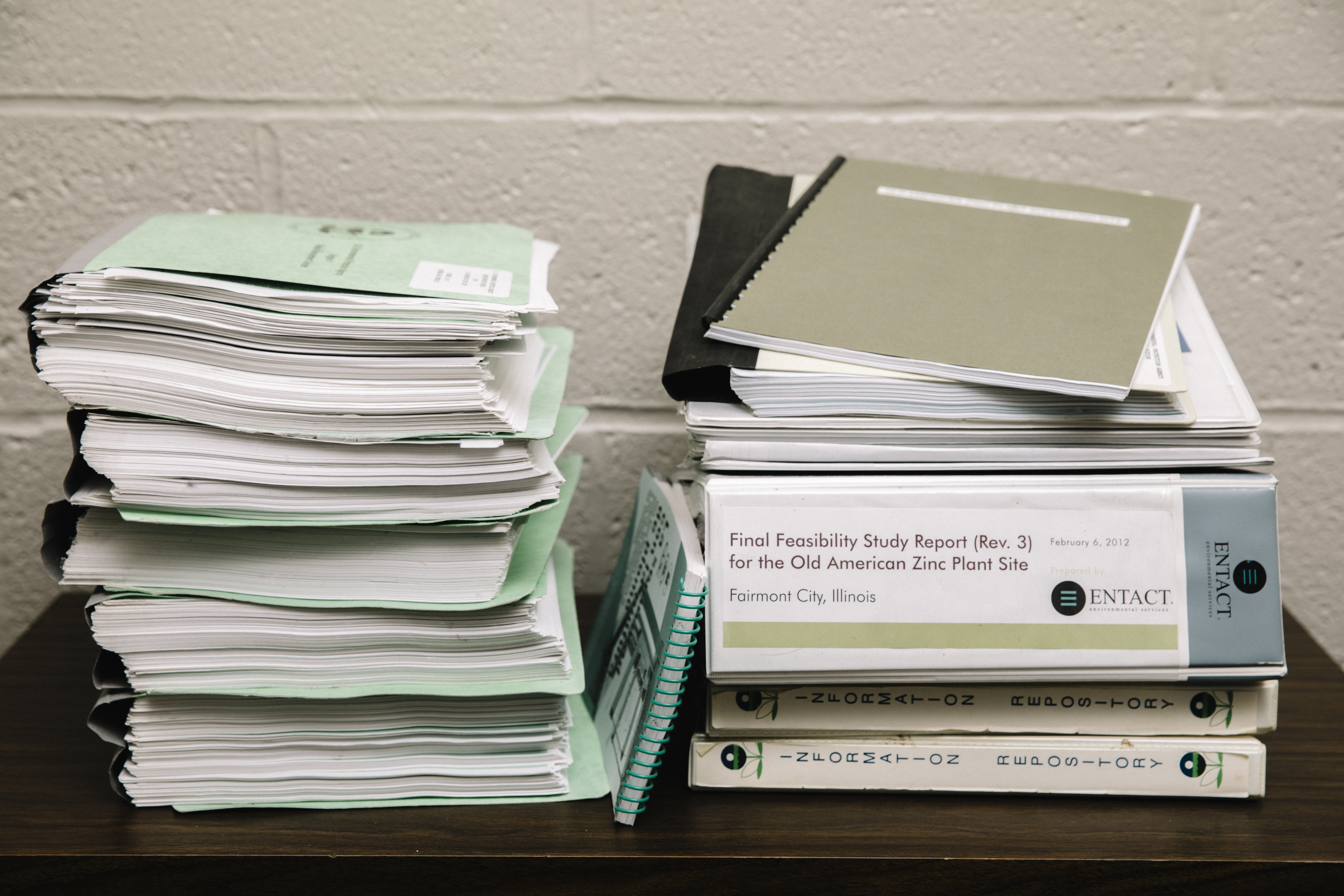 Documents pertaining to the EPA's designation of the old American Zinc plant as a Superfund site are stored at the local library in Fairmont City, Illinois.