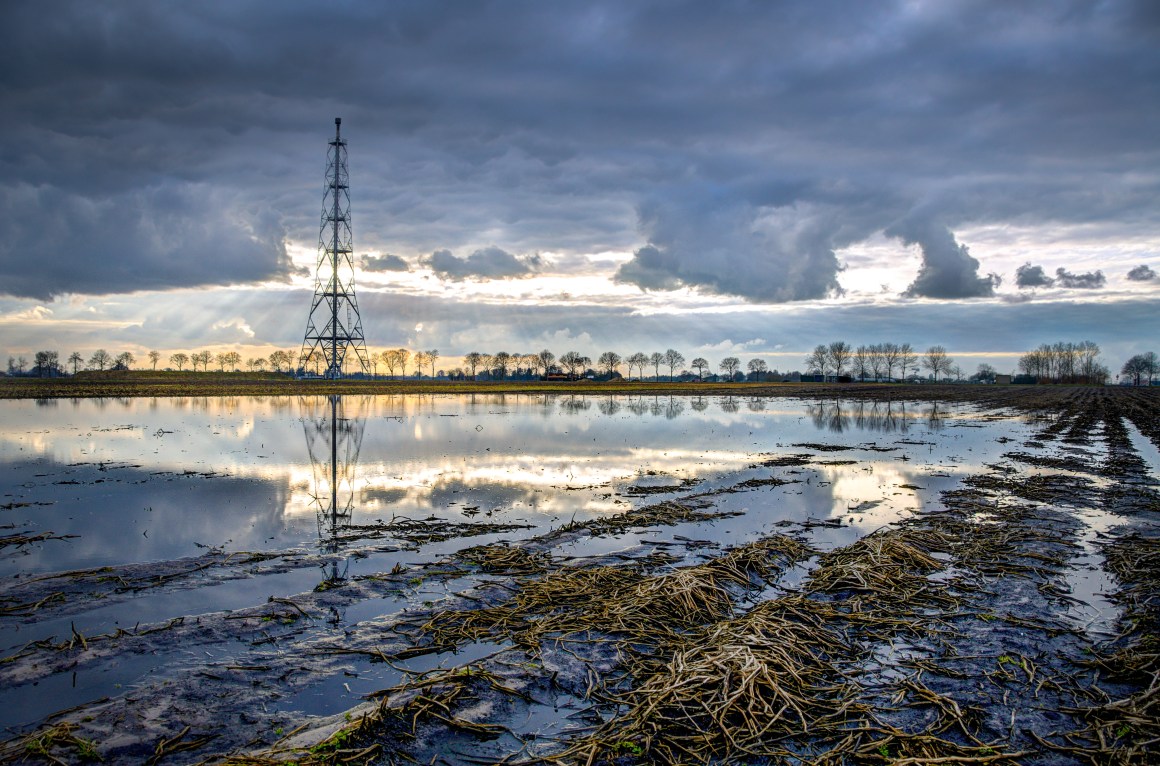 A natural gas field in the Netherlands.