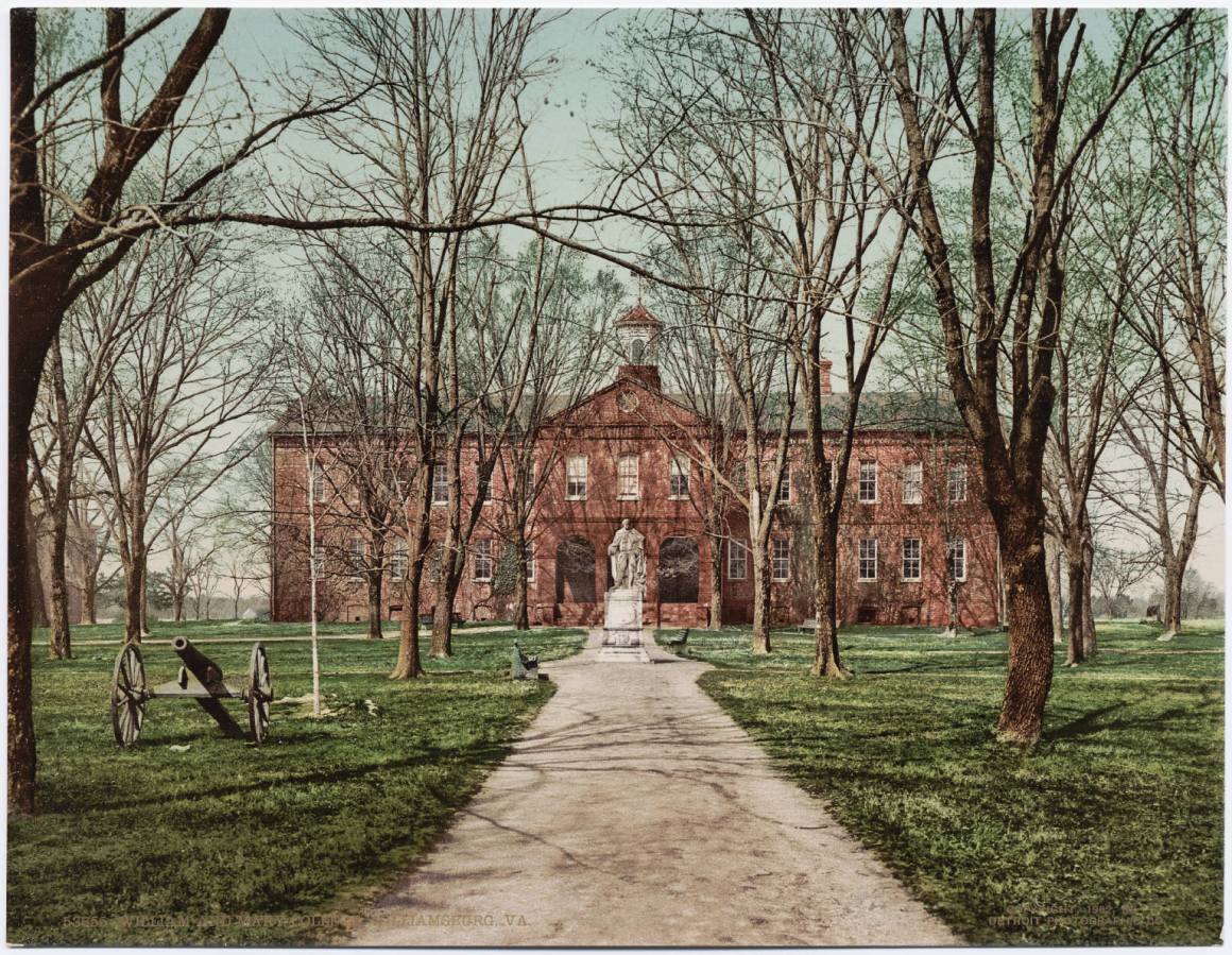 William and Mary College in Williamsburg, Virginia, circa 1902.