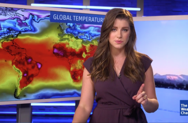 Meteorologist Kait Parker debunks a Breitbart News story in December of 2016.