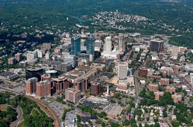 An aerial view of Westchester County.